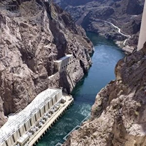 Powerplant tailrace at Hoover Dam
