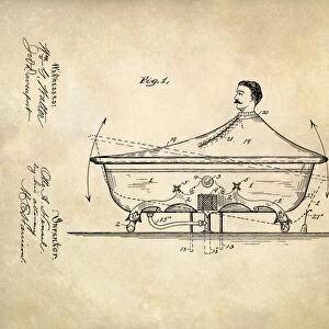 Rocking bathtub patent, 1900 C024 / 3618