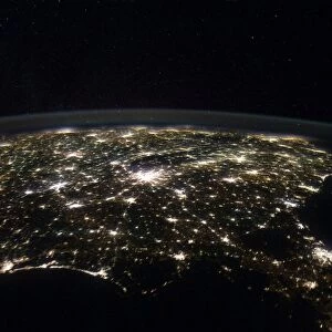 Southeastern USA at night, ISS image