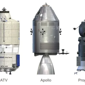 ATV, Apollo and Progress modules Print ATV, Apollo and Progress modules Print