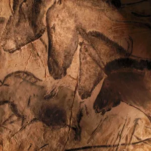 Stone-age cave paintings, Chauvet, France