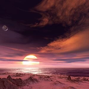Surface of extrasolar planet Gliese 581c