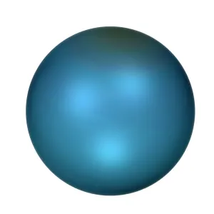 Uranus Print: A Computer Artwork of the Seventh Planet