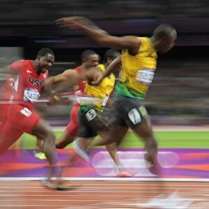 Usain Bolt winning 100m gold, London C015 / 5904