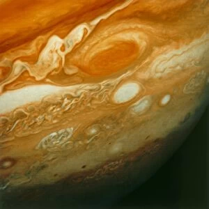 Voyager 1 view of Jupiters Great Red Spot