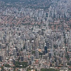 Aerial of Sao Paulo, Brazil, South America