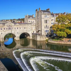 Bath Weir and Pulteney Bridge Print