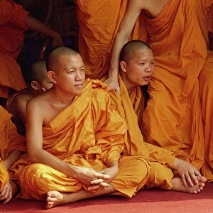 Buddhist monks near Chiang Mai