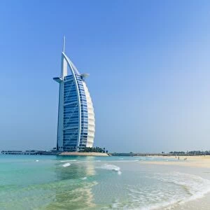 Burj Al Arab hotel, iconic Dubai landmark, Jumeirah Beach, Dubai, United Arab Emirates
