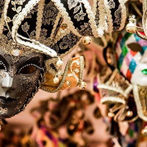 Carnival masks in Venice, Veneto, Italy, Europe