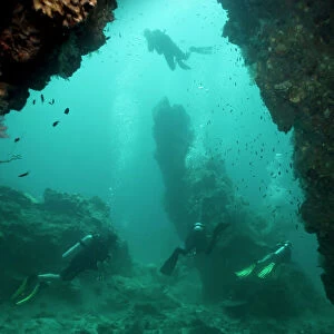 Cave diving, Southern Thailand, Andaman Sea, Indian Ocean, Southeast Asia, Asia