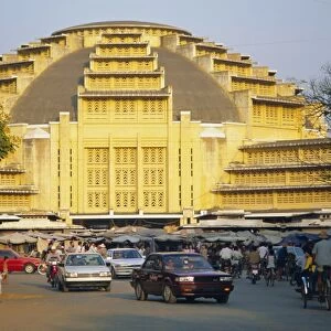 The Central Market in Phnom Penh, Cambodia