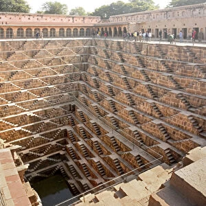 Chand Baori stepwell, Abhaneri, Jaipiur, Rajasthan, India, Asia