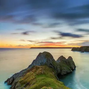 Tres Cumbres de la Bahía Three Cumbres del Mar en el Península de Gower. Swansea. País de Gales. Reino Unido. Europa Tres Cumbres de la Bahía Three Cumbres del Mar en el Península de Gower. Swansea. País de Gales. Reino Unido. Europa