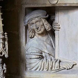 Craftsman Anton Pilgram, Pilgrams Pulpit, St. Stephens Cathedral, UNESCO World Heritage Site, Vienna, Austria, Europe