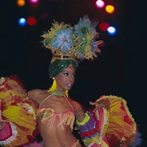 Dancer, Tropicana Cabaret, Havana, Cuba, West Indies, Central America