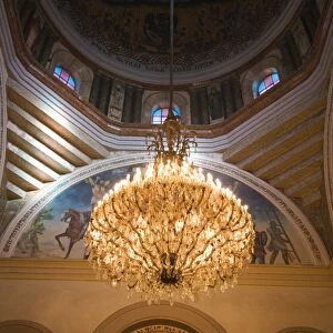 Decorated ceiling in Holy Trinity Cathedral, the largest Orthodox church in the country