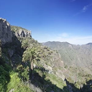 Degollada de Pereza y San Sebastian viewing point, Garajonay Parque National, near San Sebastian, La Gomera, Canary Islands, Spain, Europe