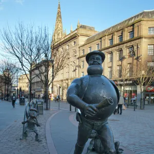 Desperate Dan statue, Dundee, Scotland