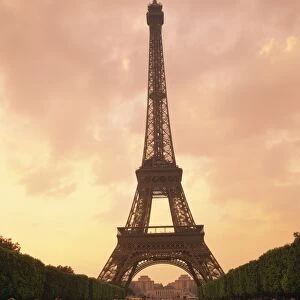 The Eiffel Tower at dusk, Paris, France, Europe