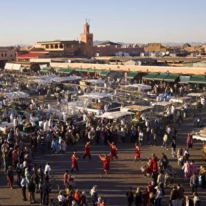 Elevated view over the Djemaa el-Fna