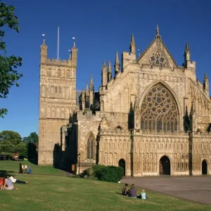 Exeter Cathedral Print Exeter Cathedral Print