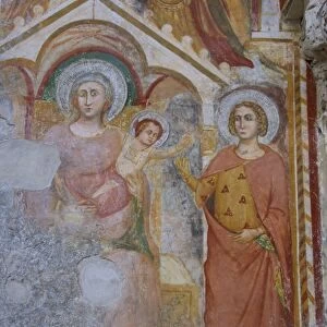 Fresco of Madonna and the child Jesus, Amalfi Cathedral, Amalfi, Costiera Amalfitana
