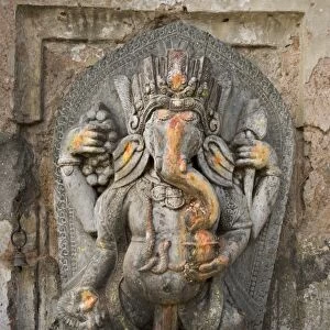 Ganesh stone statue, Kathmandu, Nepal