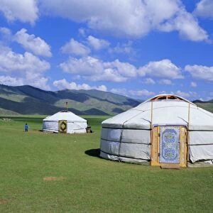 Gers (yurts) in the Orkhon Valley