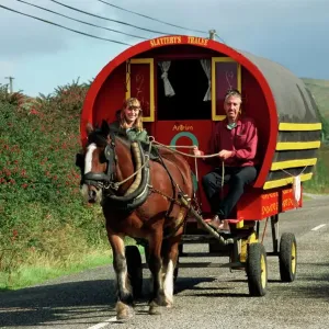 Horse-drawn Gypsy Caravan Print