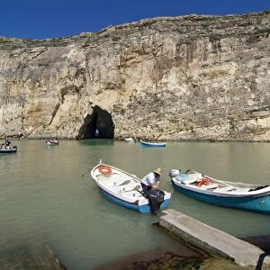 Inland Sea, Dwejra Bay, Gozo, Malta, Mediterranean, Europe