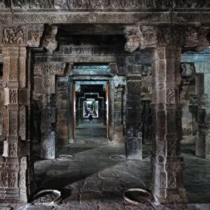 Inside the Darasuram Temple, UNESCO World Heritage Site, Darasuram, Tamil Nadu, India, Asia