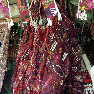 Kelims in souk, Baghdad, Iraq, Middle East