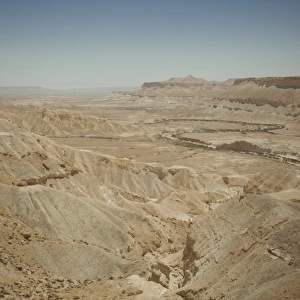 Landscape of the Zin valley, Negev region, Israel, Middle East