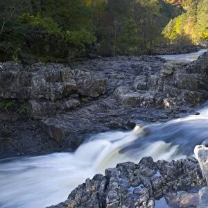 The Linn of Tummel on the River Tummel in autumn, near Pitlochry, Perth and Kinross
