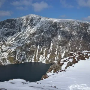 Llyn Cau Winter Print, Snowdonia National Park