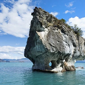 Marble Caves Sanctuary, Marble Chapel on General Carrera Lake, Puerto Rio Tranquilo