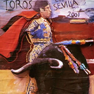 Matador poster taken in 2001, Seville, Andalucia, Spain, Europe