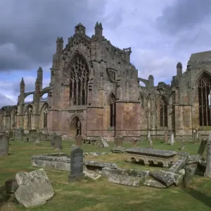 Melrose Abbey Print, Scotland Melrose Abbey Print, Scotland
