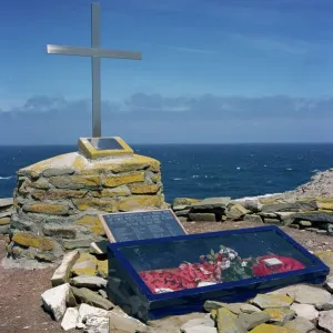 WorldInPrint Print: HMS Sheffield Memorial, Falkland Islands WorldInPrint Print: HMS Sheffield Memorial, Falkland Islands