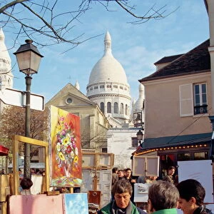 Montmartre area, Paris, France, Europe