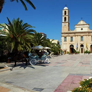 Orthodox Cathedral, Chania, Crete, Greek Islands, Greece, Europe