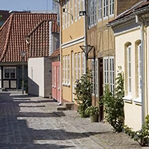 Overgade and Nedergate, area where Hans Christian Andersen was born, Odense
