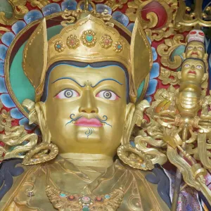 Padmasambhava statue, Kathok Wodsallin Gompa, Yuksom (Yuksam), Sikkim, India, Asia