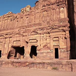 Palace tomb and royal tombs, Petra, UNESCO World Heritage Site, Jordan, Middle East
