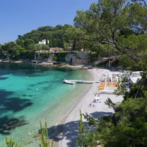 Paloma Beach, Saint-Jean-Cap-Ferrat, Provence-Alpes-Cote d Azur, Provence, France, Mediterranean, Europe