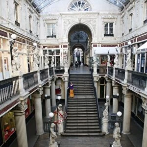 Passage Pommeraye shopping arcade from the 19th century, Nantes, Brittany, France, Europe