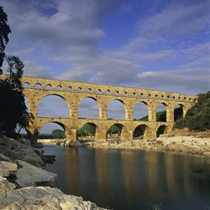 Pont du Gard, Roman aqueduct, UNESCO World Heritage Site, near Avignon