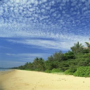 Popular Mission Beach on the northeast coast, east of Tully, Queensland