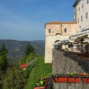 Restaurant, Motovun, Central Istria, Croatia, Europe